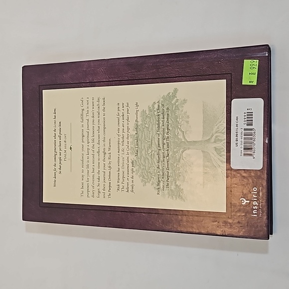 The Purpose Driven Life Journal Rick Warren  Inspirio Prayer Book 2002 - Picture 3 of 17